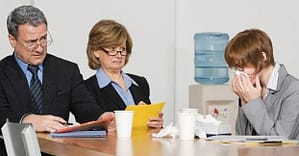 empleado enfermo gripe