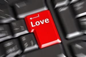 amor internet teclado