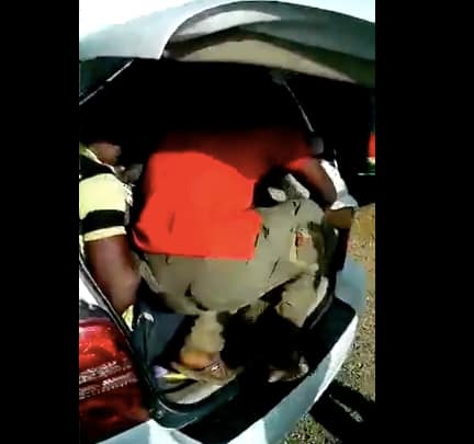 Asi es que llegan los haitianos a nuestro pais