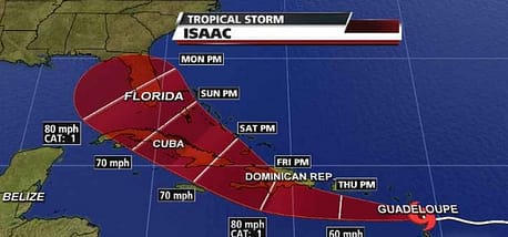 Tormenta tropical Isaac