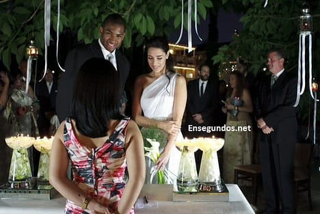 Imagen de la boda de Amelia Vega con Al Hoford